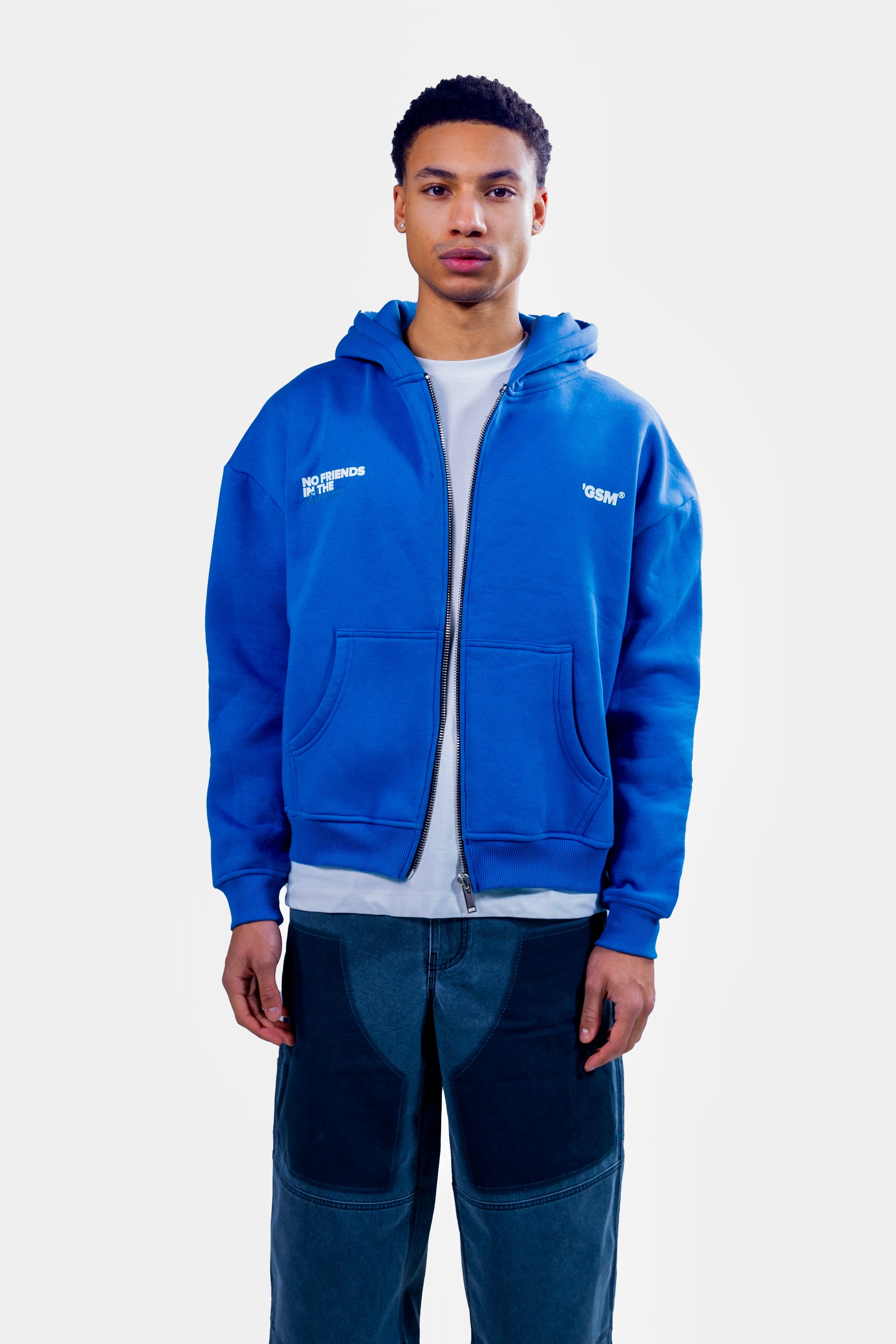 BLUE INDUSTRY ZIP-HOODIE