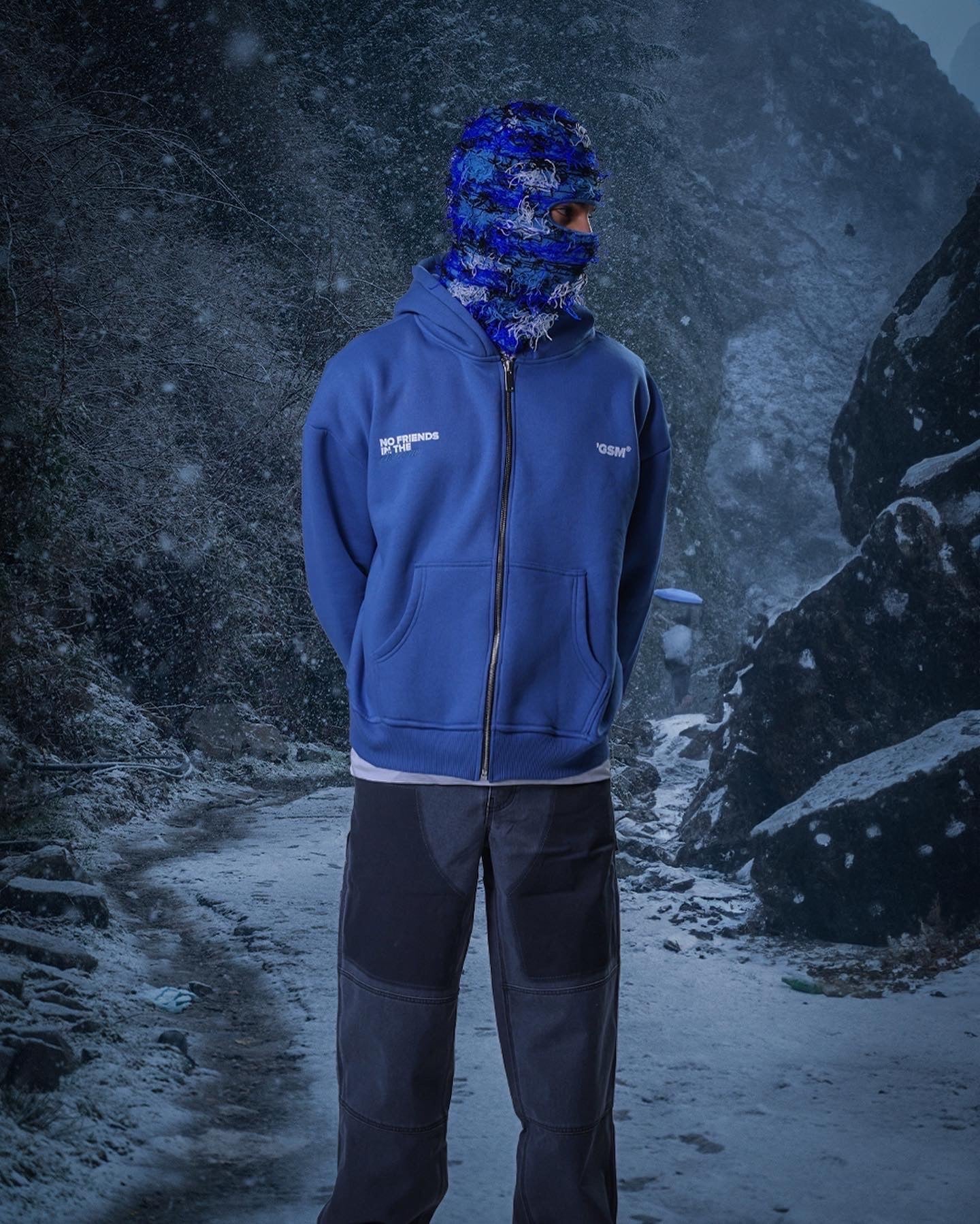 BLUE INDUSTRY ZIP-HOODIE