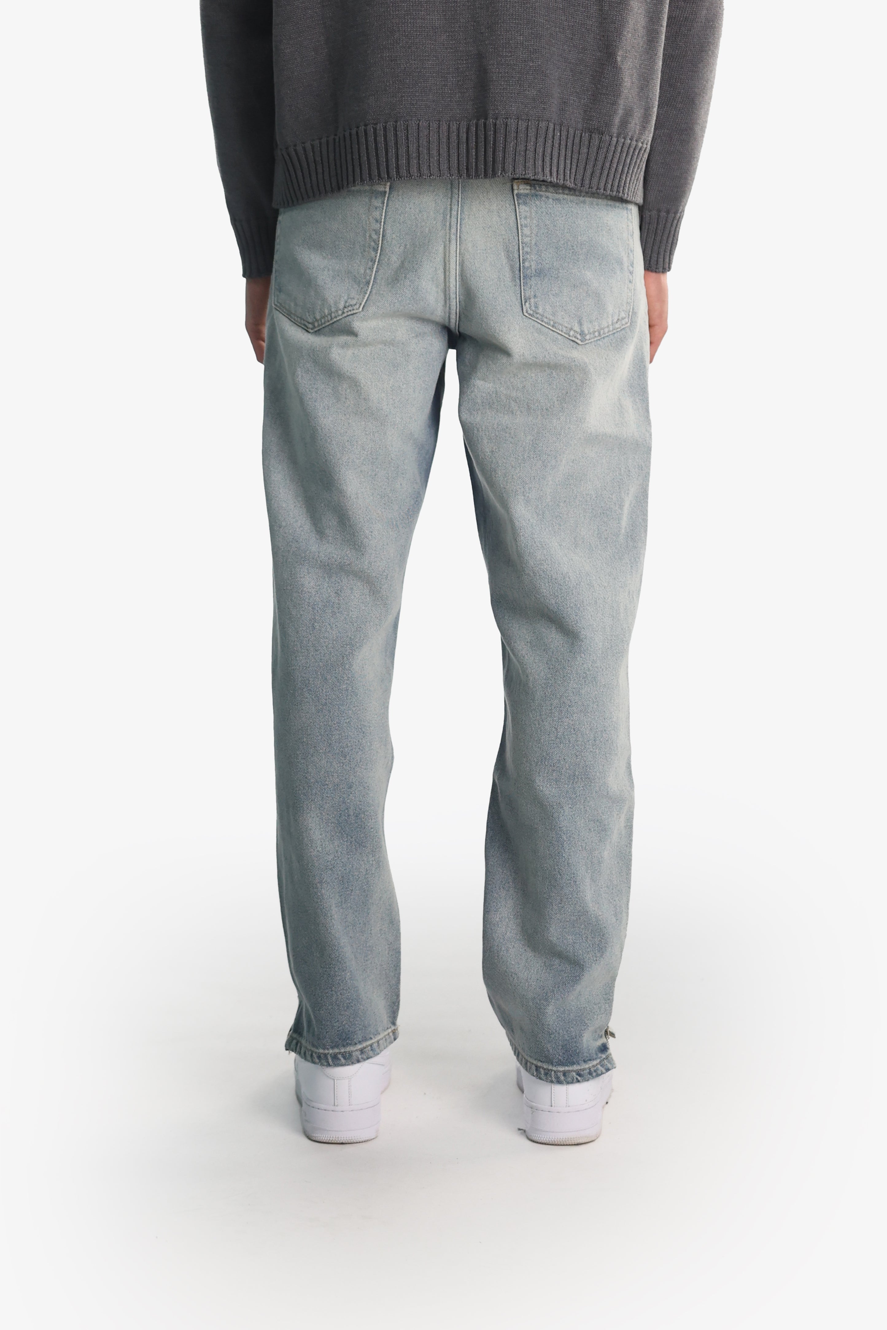 OCEAN BLUE ZIP DENIM