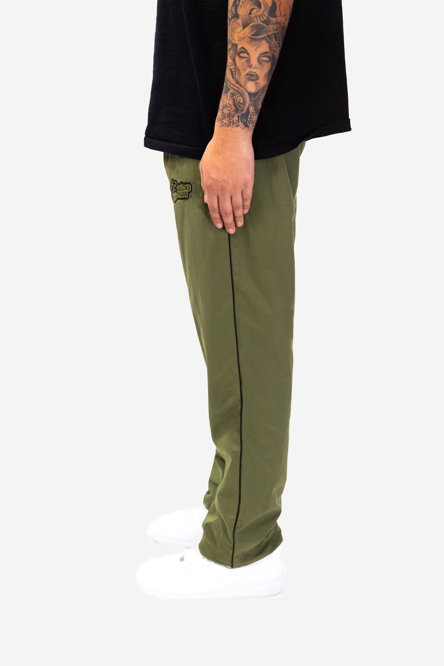 Track Navy-Green Pants