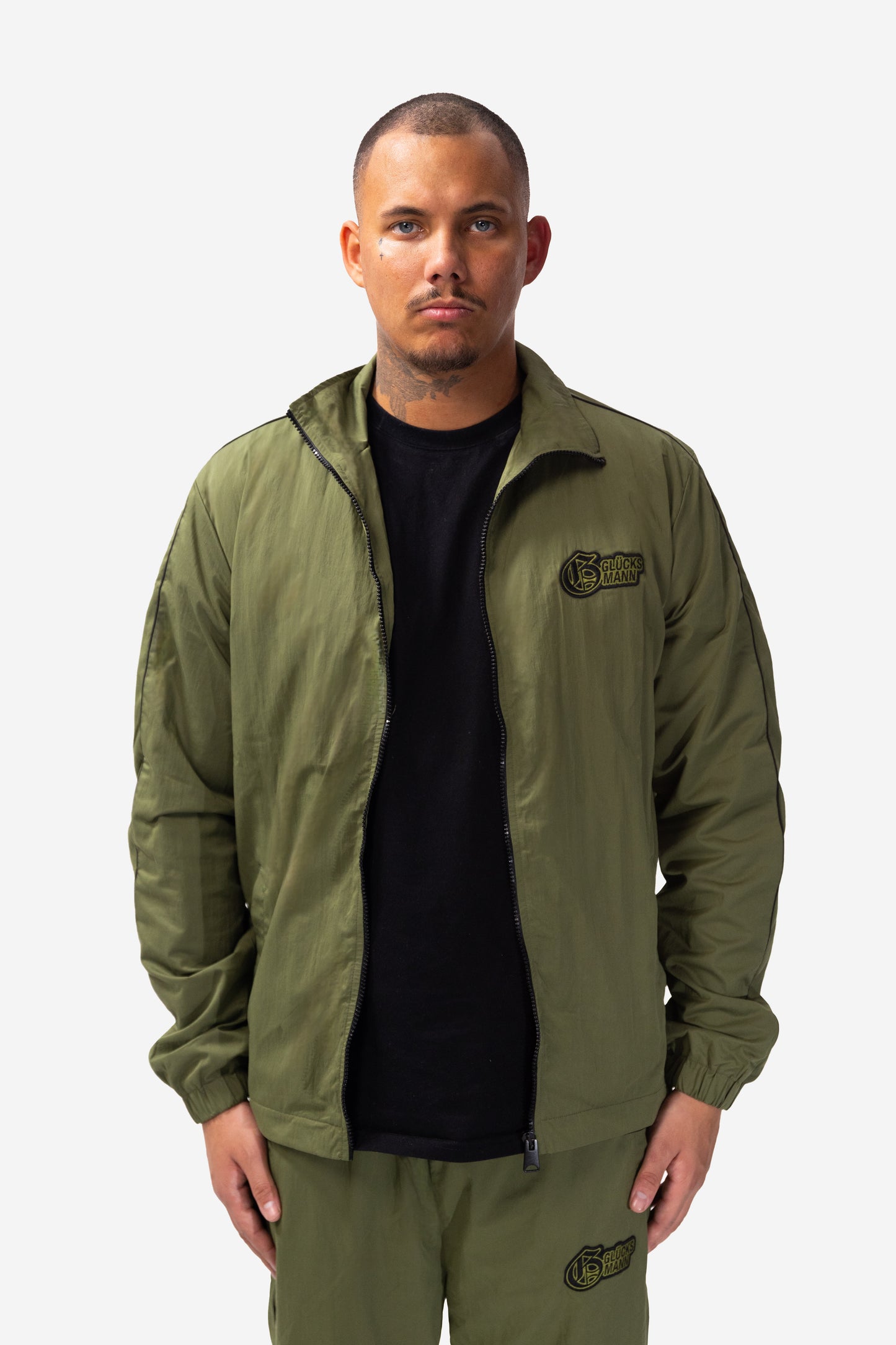 NAVY GREEN TRACKJACKET