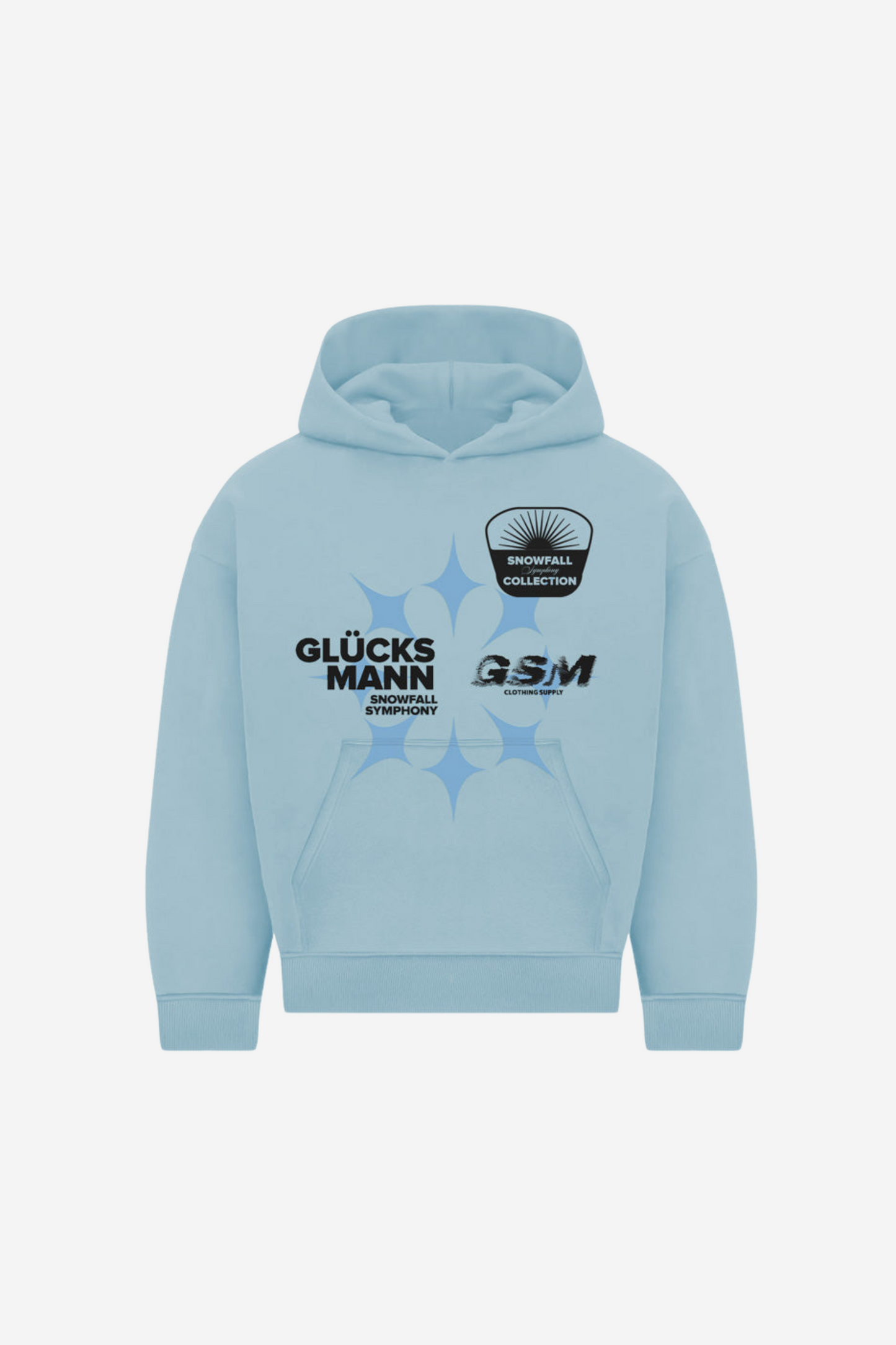 BABYBLUE SNOWFALL HOODIE Glucksmann