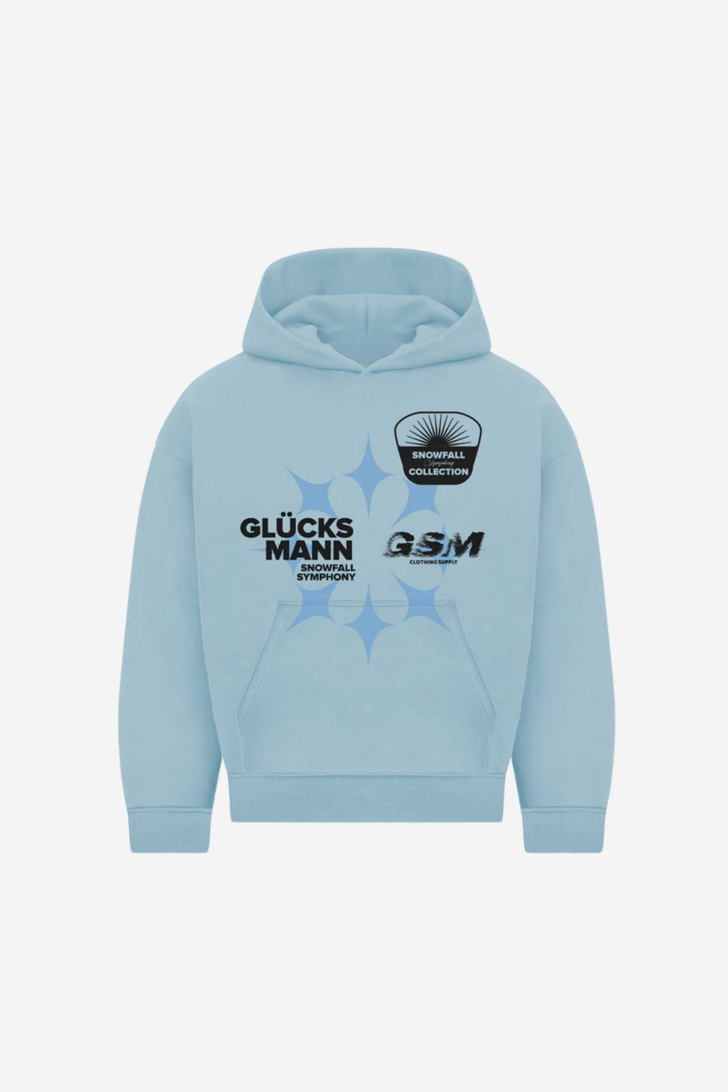 BABYBLUE SNOWFALL HOODIE