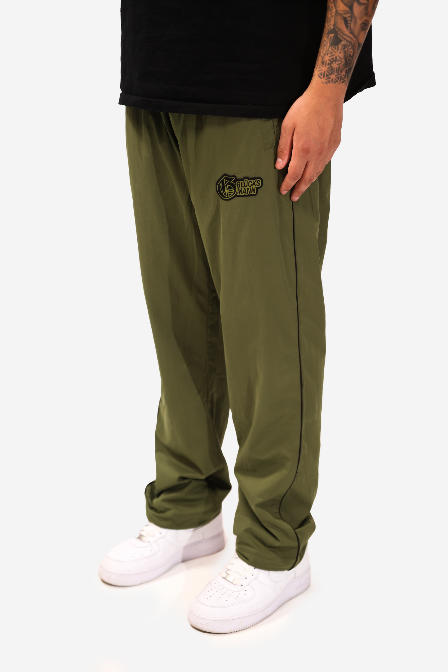 Track Navy-Green Pants