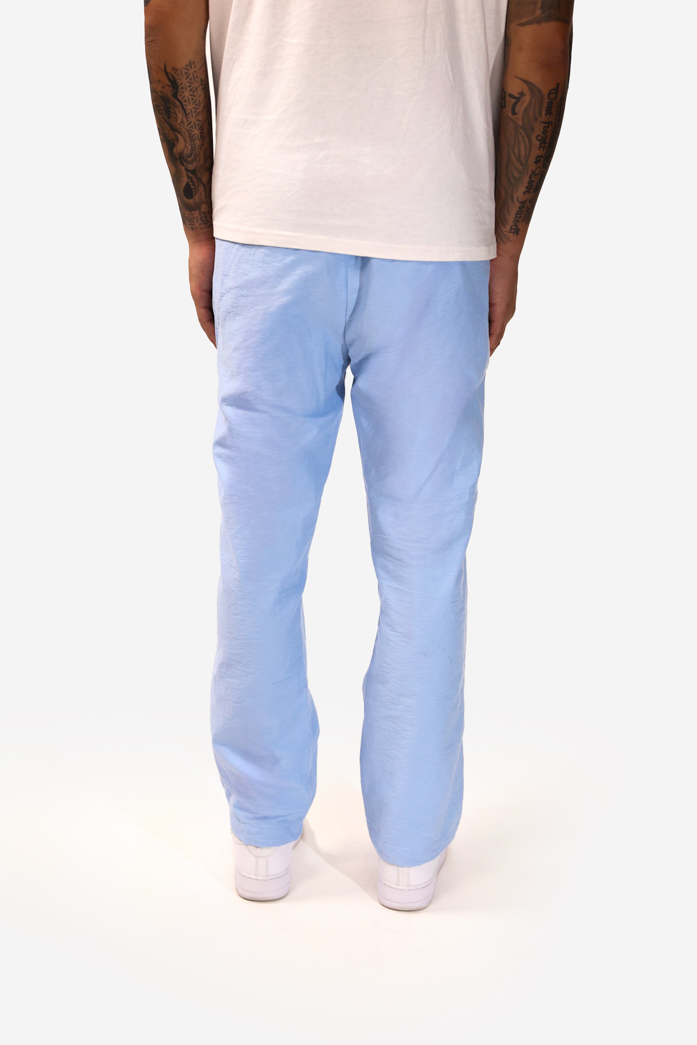 Baby blue track pants online